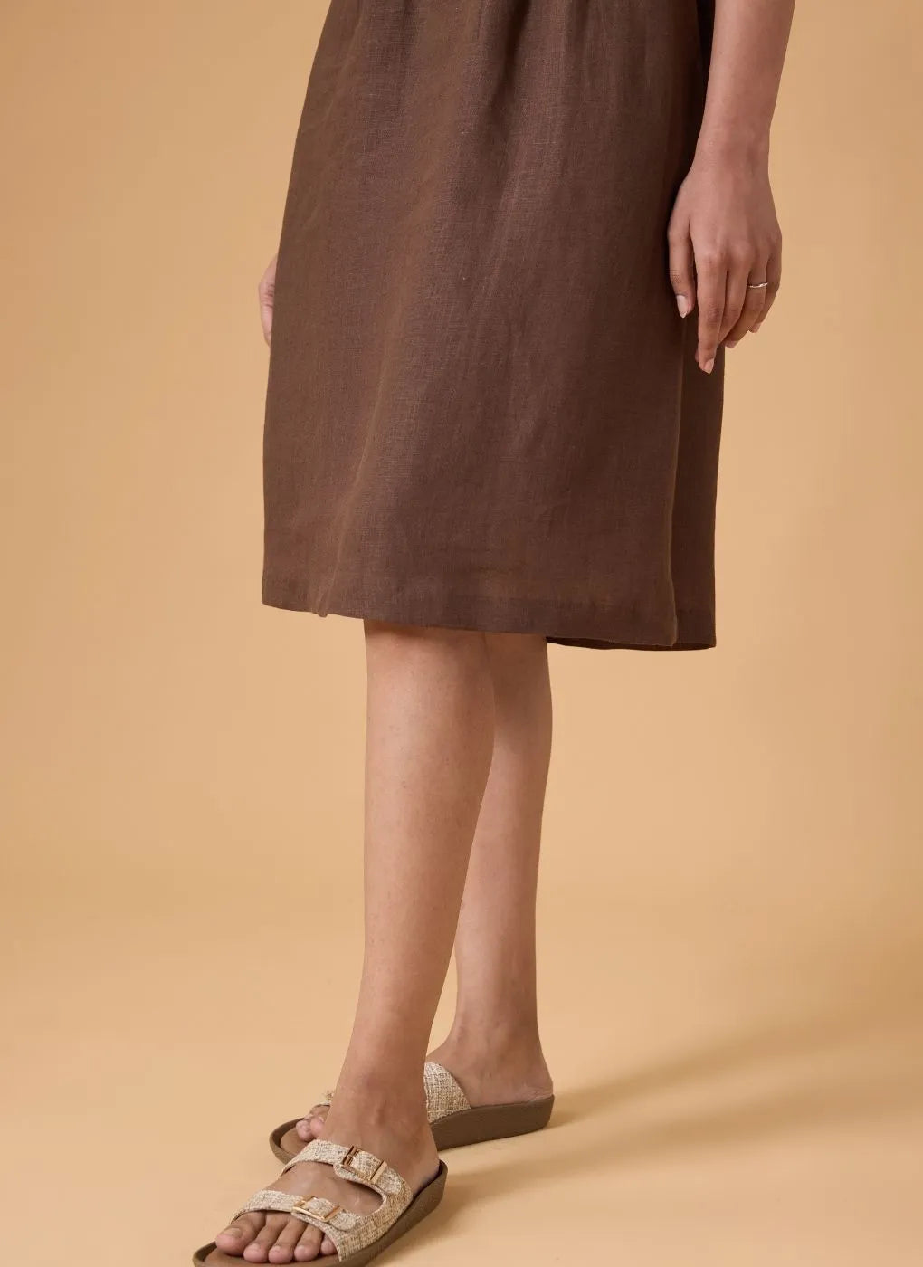 Quiet Shape Dress - Cocoa Earth