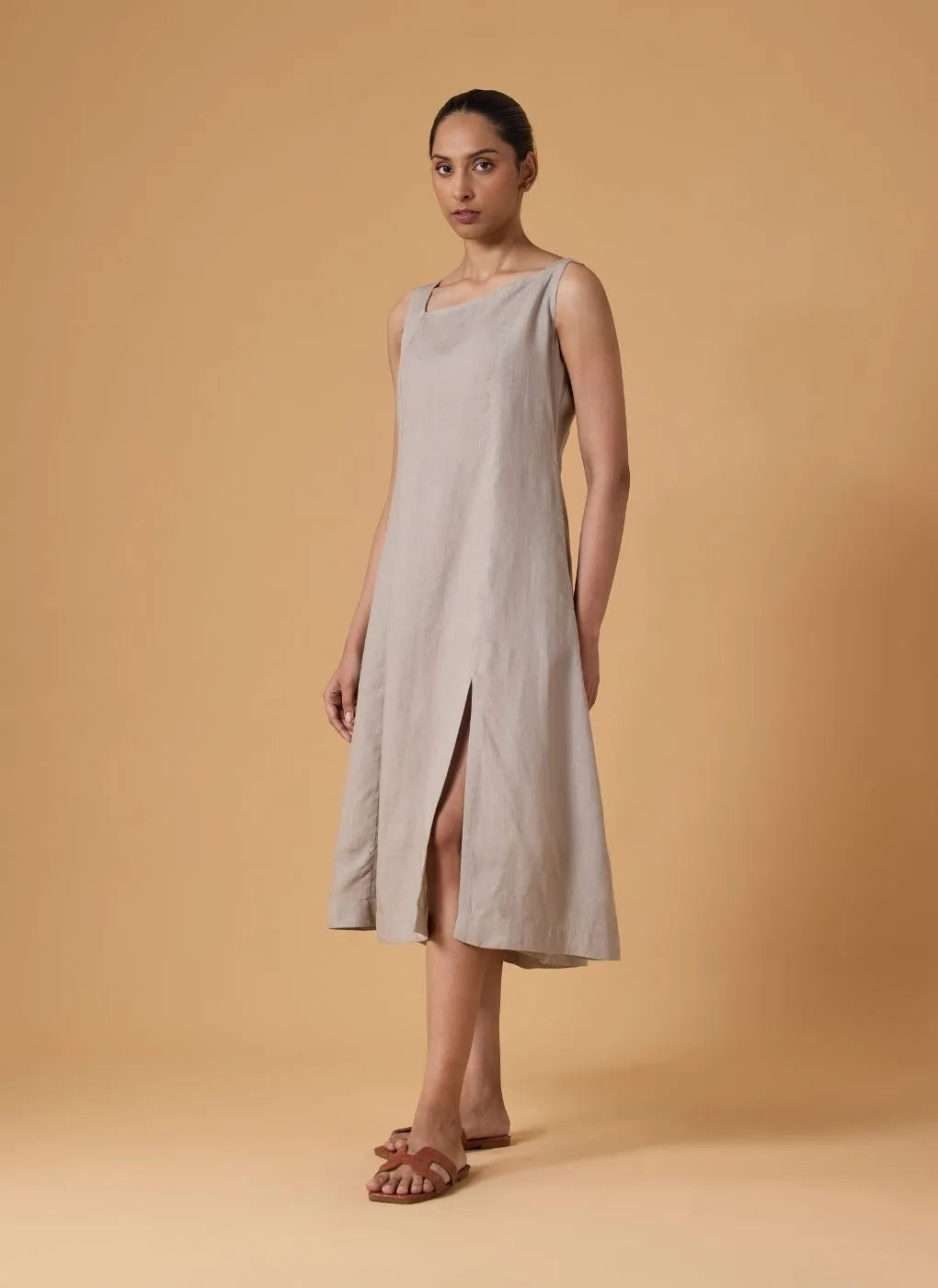 Horizon Line Dress - Sandstone