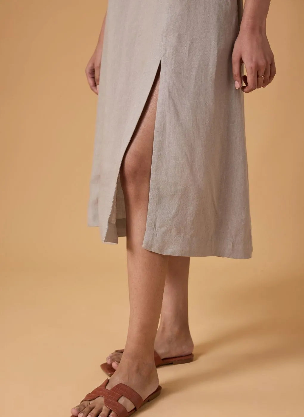 Horizon Line Dress - Sandstone
