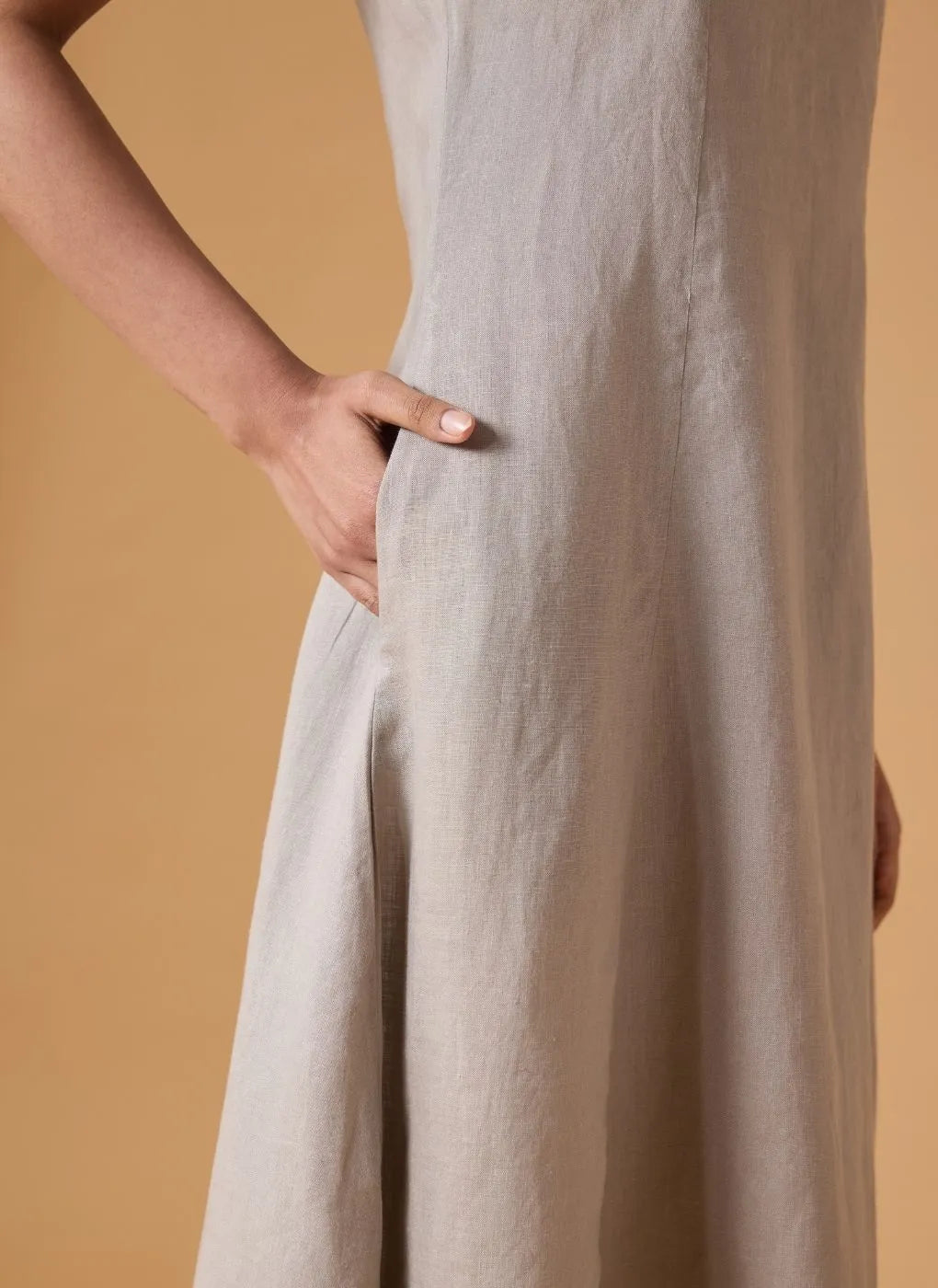 Horizon Line Dress - Sandstone