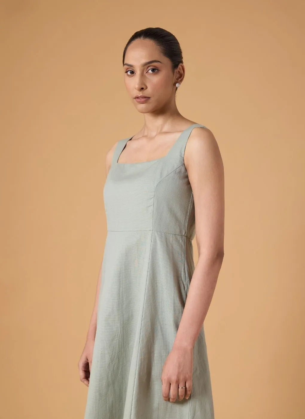 Linear Form Dress – Soft Sage