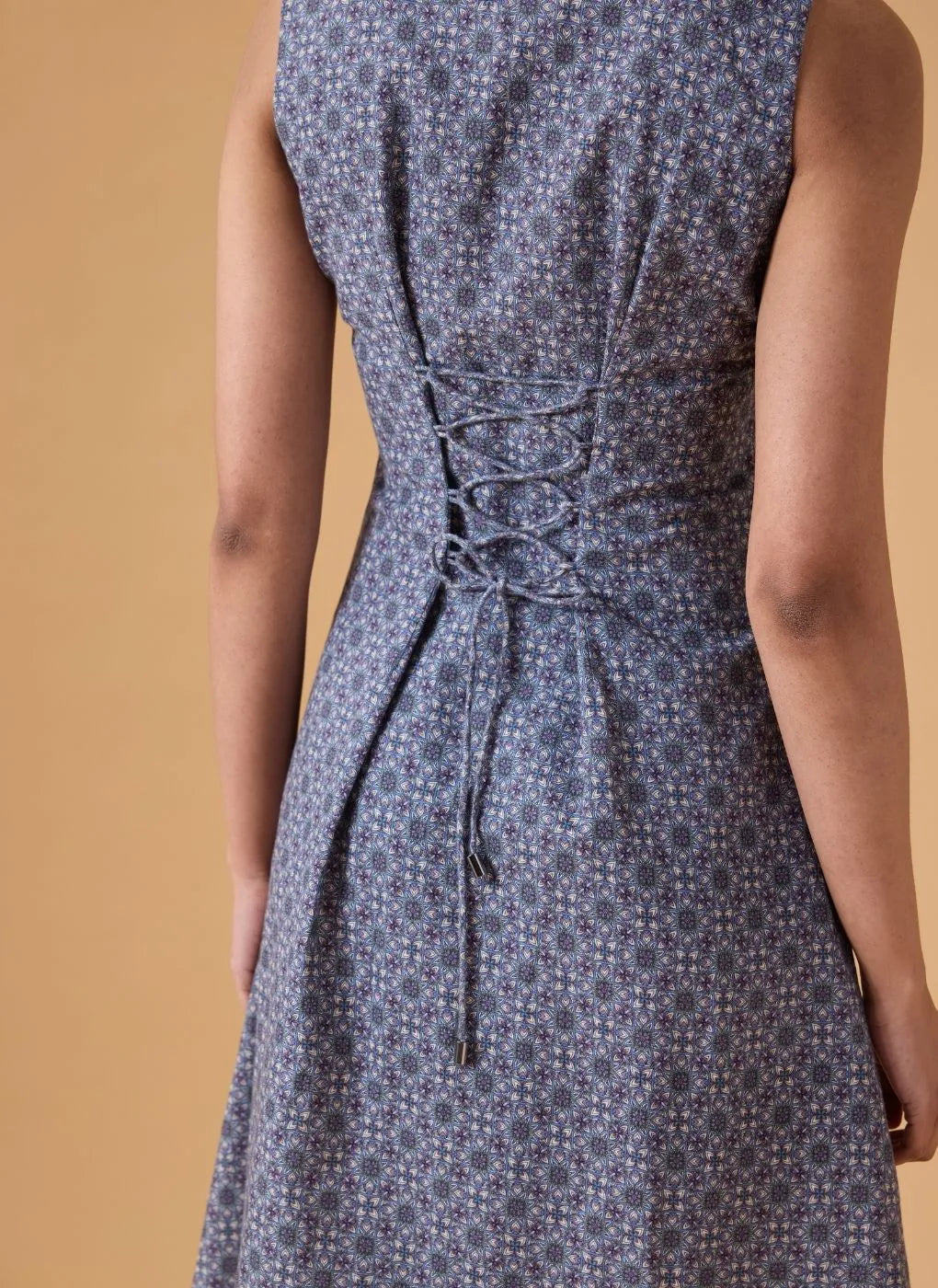 Quiet Line Dress - Indigo Mist
