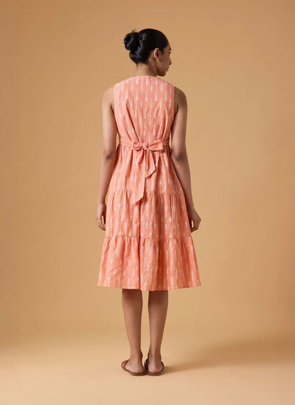 Quiet Motion Dress - Clay Coral