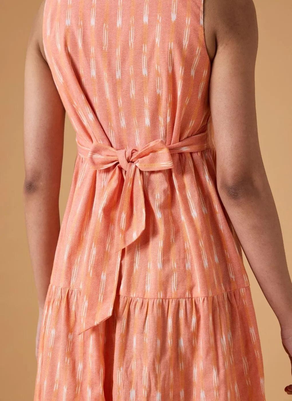 Quiet Motion Dress - Clay Coral