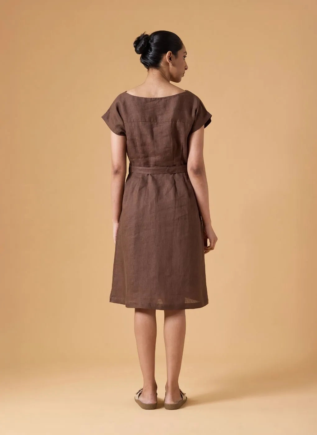 Quiet Shape Dress - Cocoa Earth