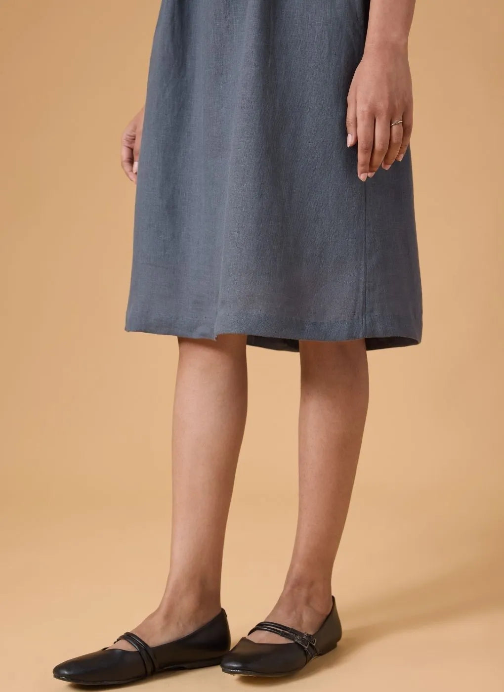 Quiet Shape Dress - Slate Blue