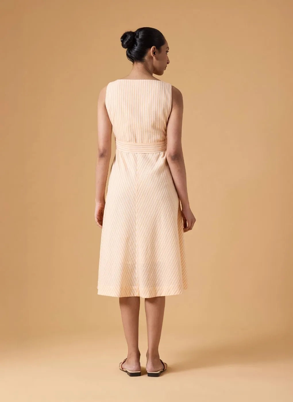 Tide Line Dress - Apricot Mist