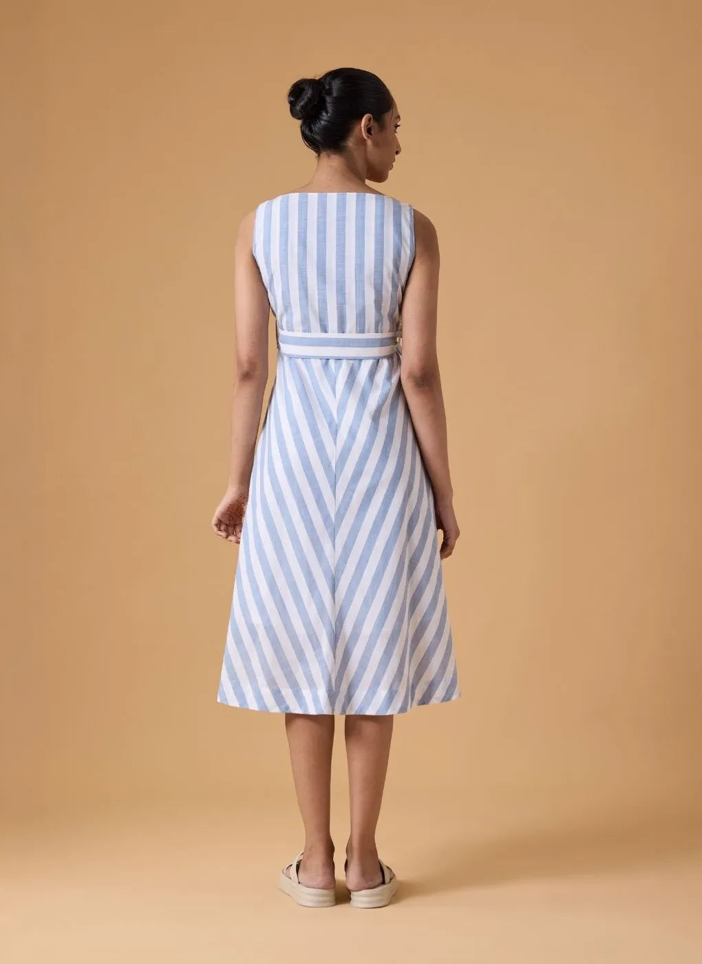 Tide Line Dress - Sky Current