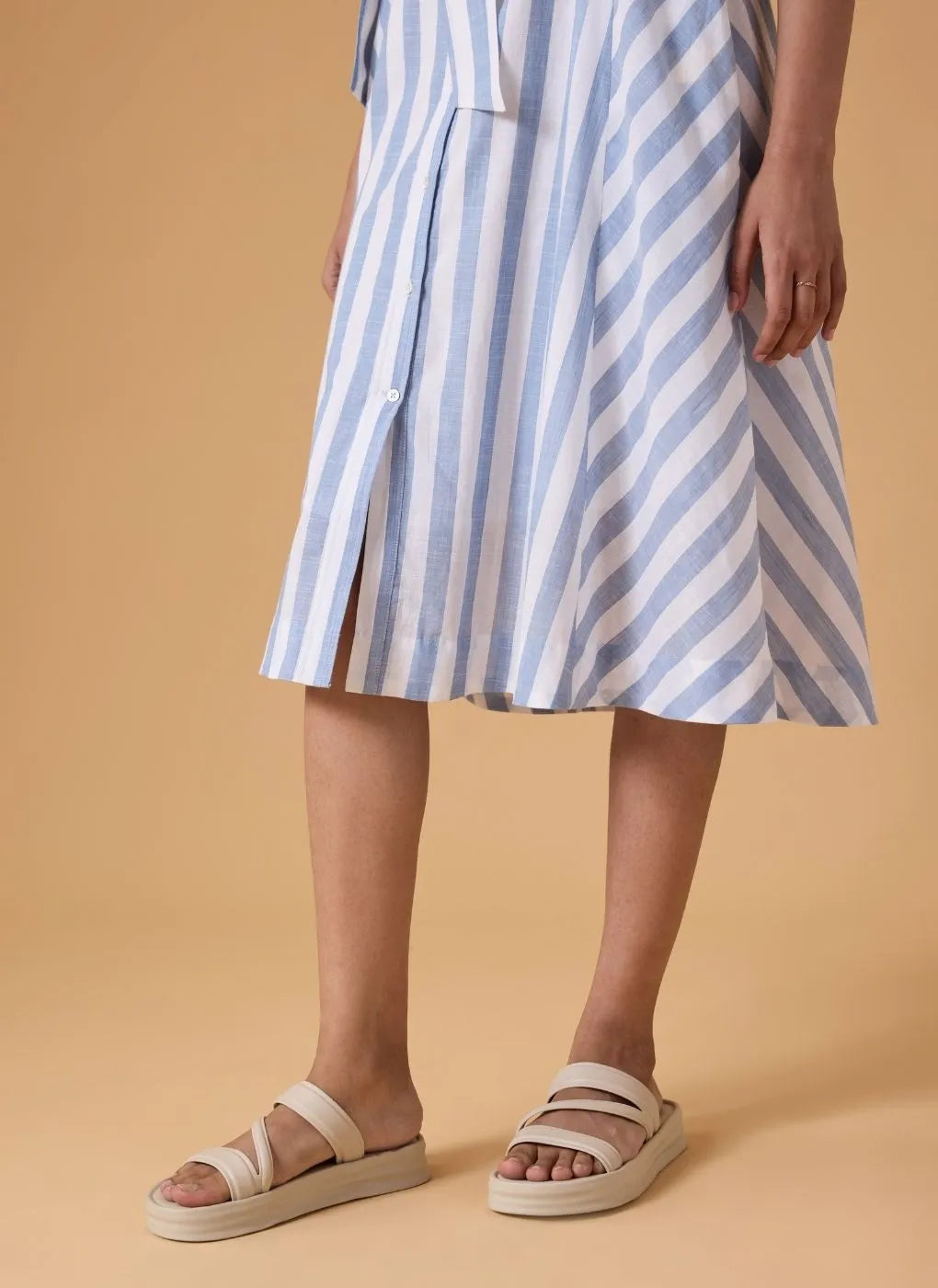Tide Line Dress - Sky Current